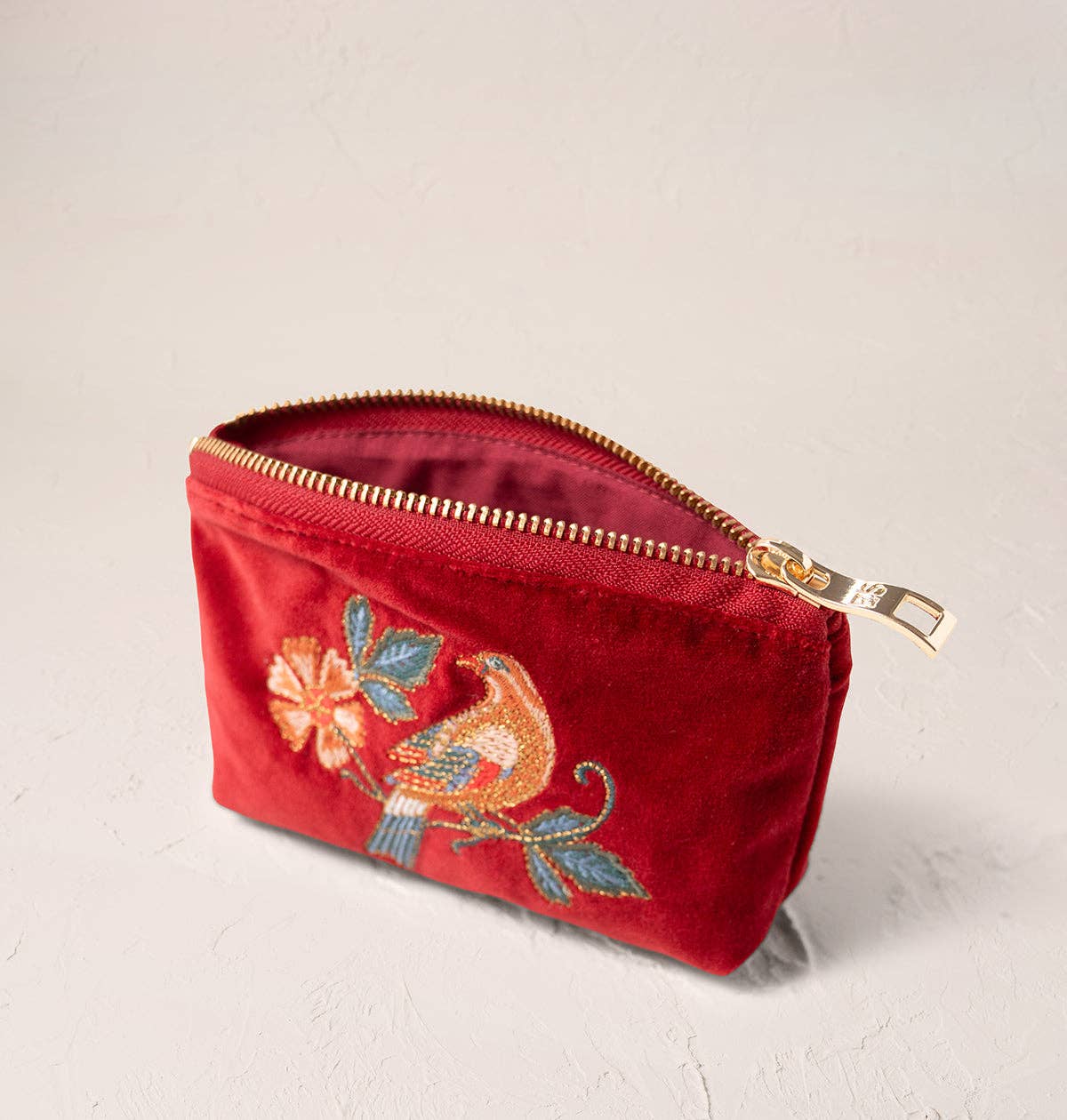 Elizabeth Scarlett Botanical Birds Coin Purse