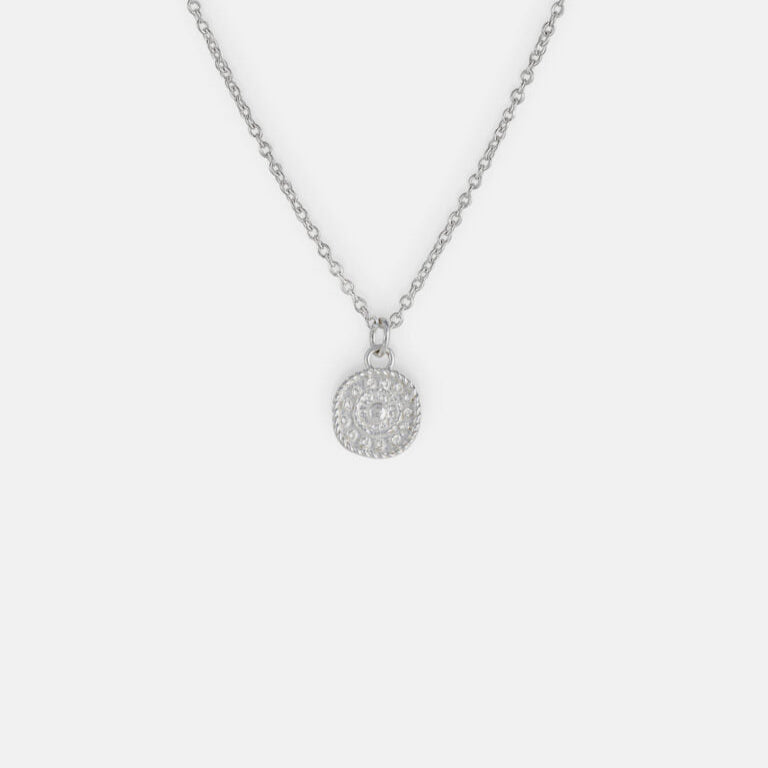 One & Eight - Silver Antique Coin Necklace