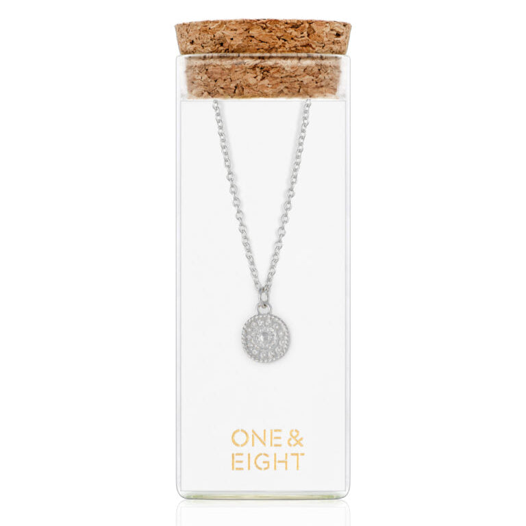 One & Eight - Silver Antique Coin Necklace