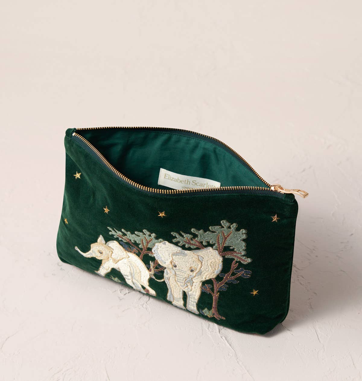 Elizabeth Scarlett Baby Elephants Conservation Collection Everyday Pouch
