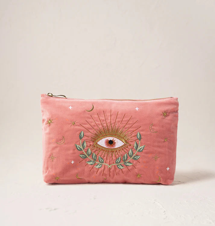 Elizabeth Scarlett Celestial Eye Coral Everyday Pouch