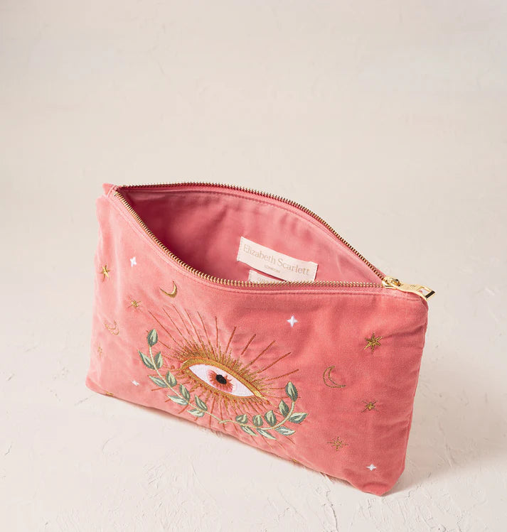 Elizabeth Scarlett Celestial Eye Coral Everyday Pouch