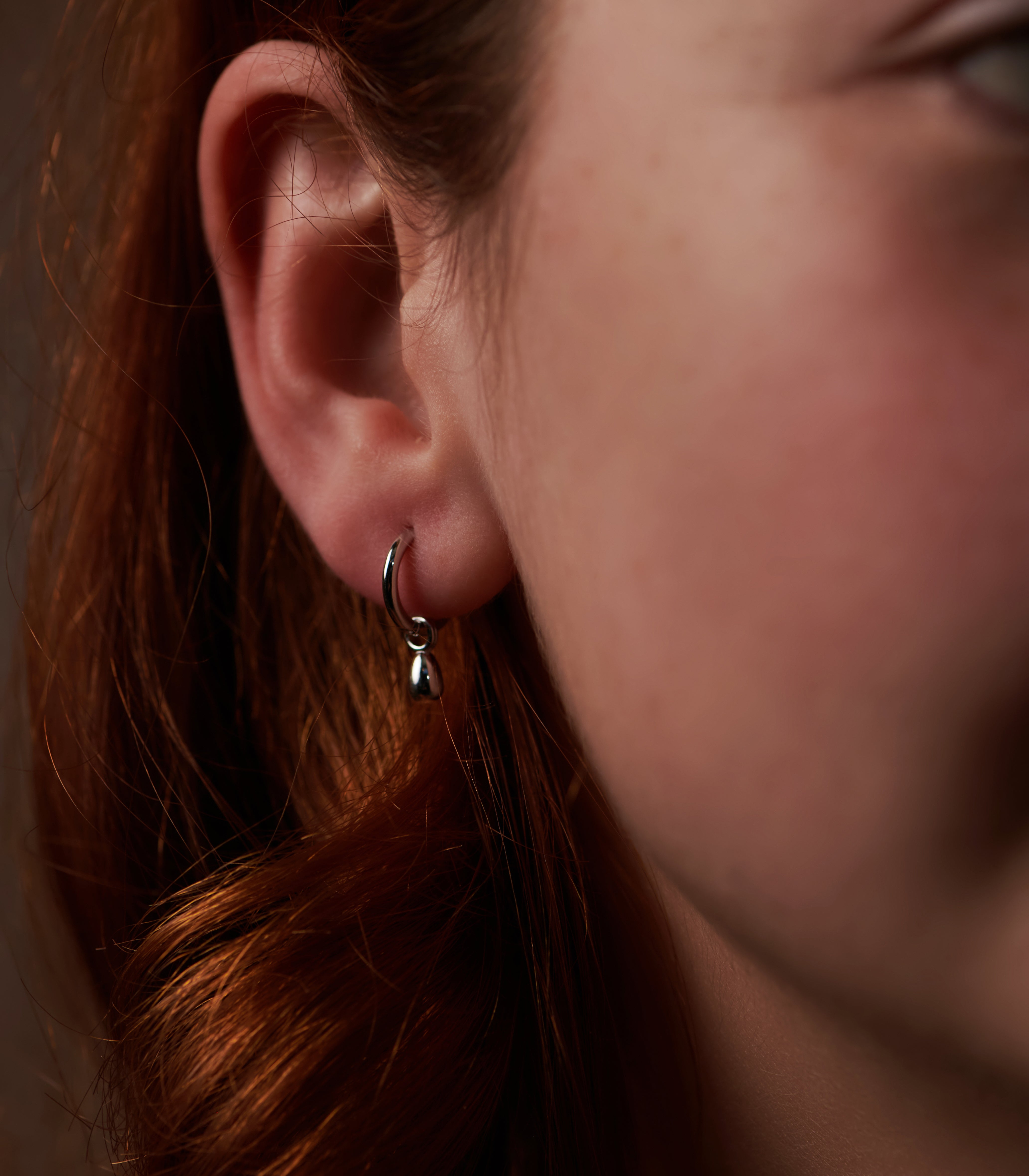 Teardrop Hoop Earrings