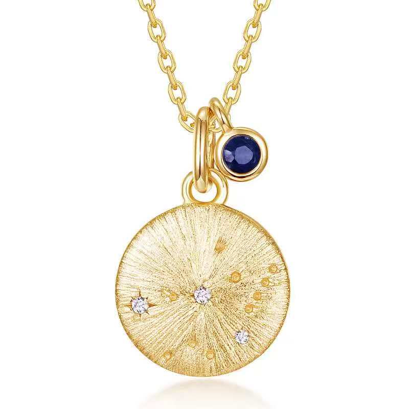 Zodiac Constellation Birthstone Necklace