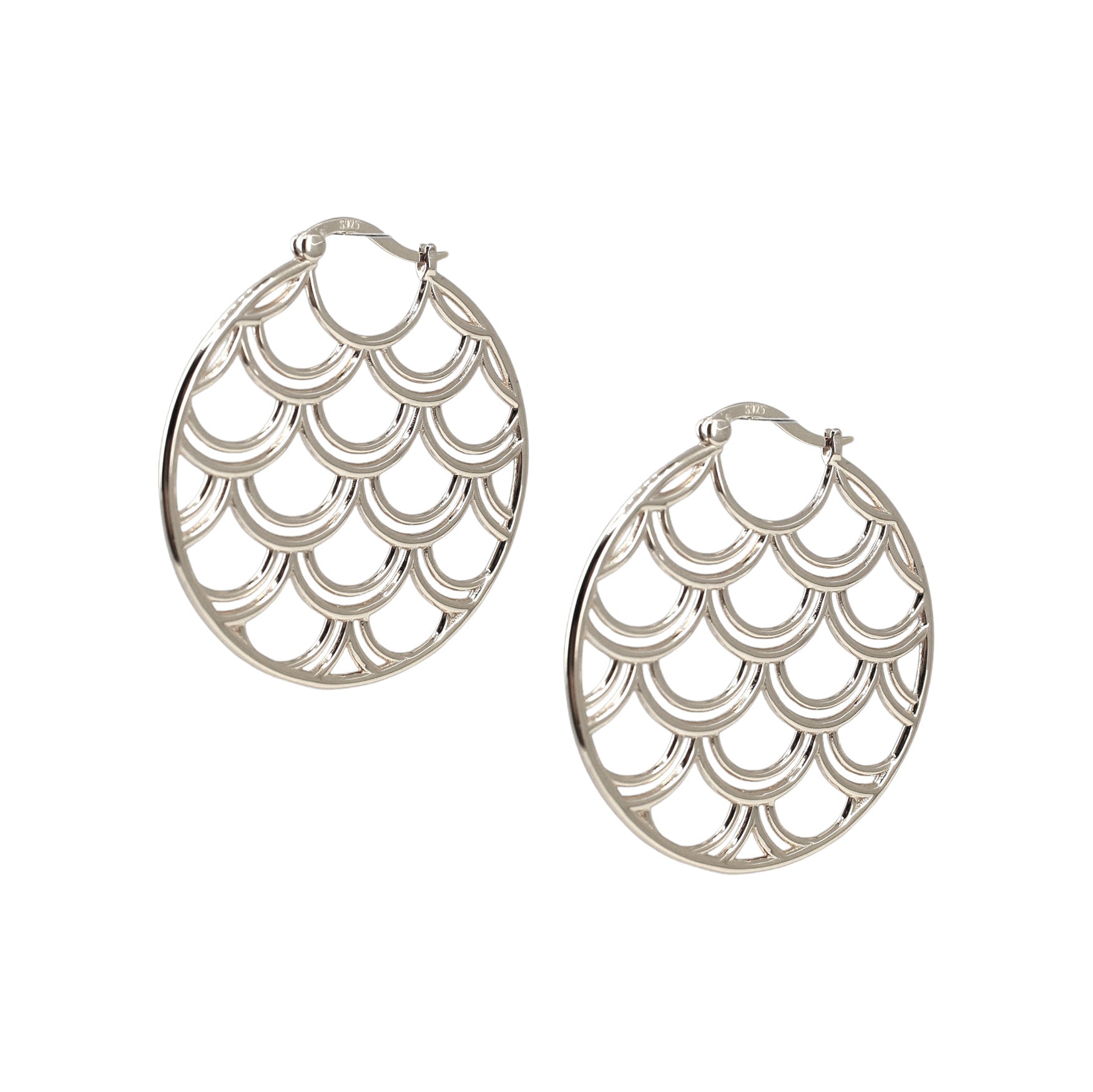 Fish Scales Earrings Medium Size
