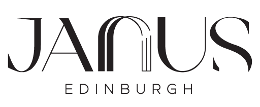 Janus Edinburgh logo. Black text on a white background.