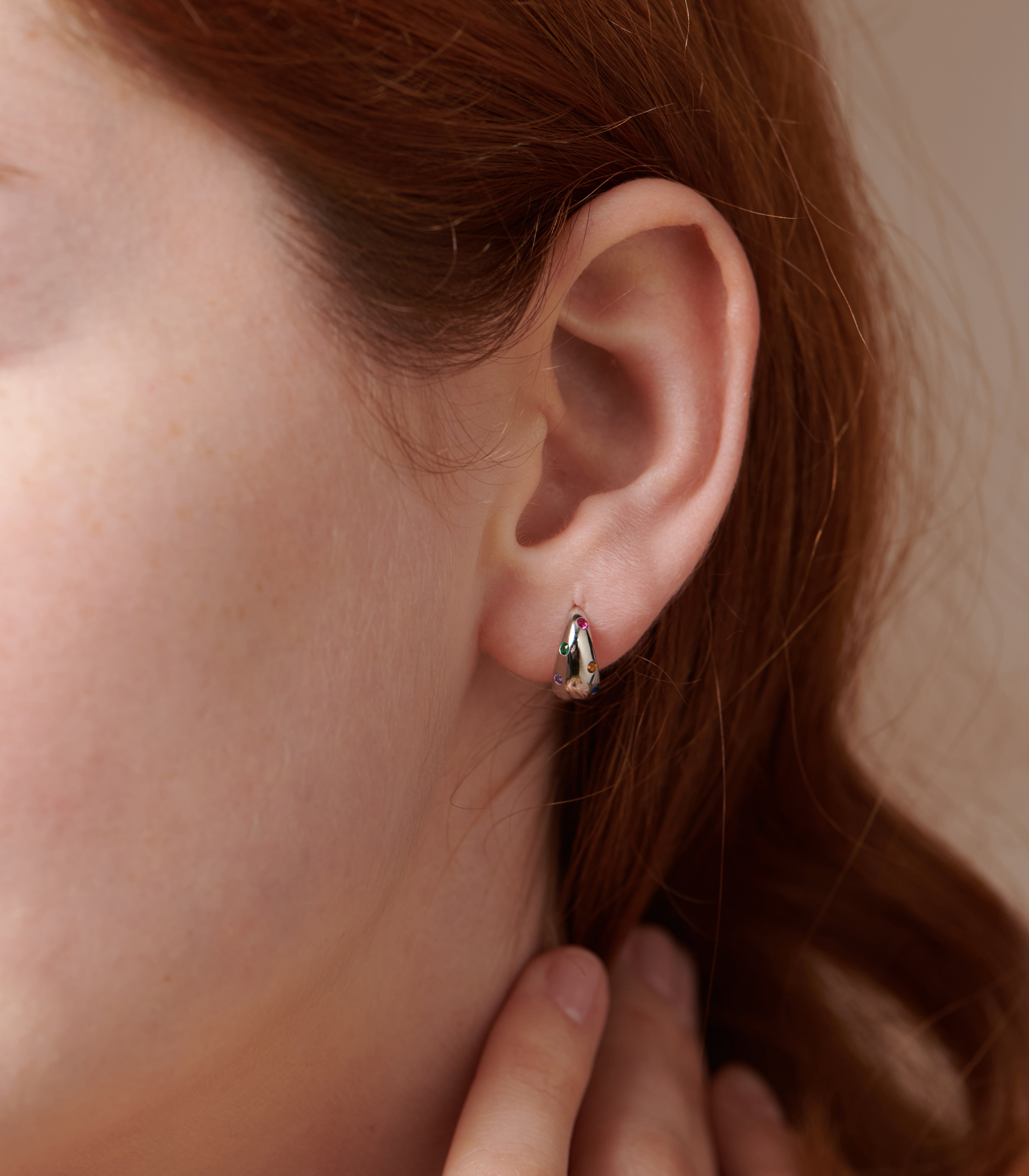 Dome Hoop Earrings