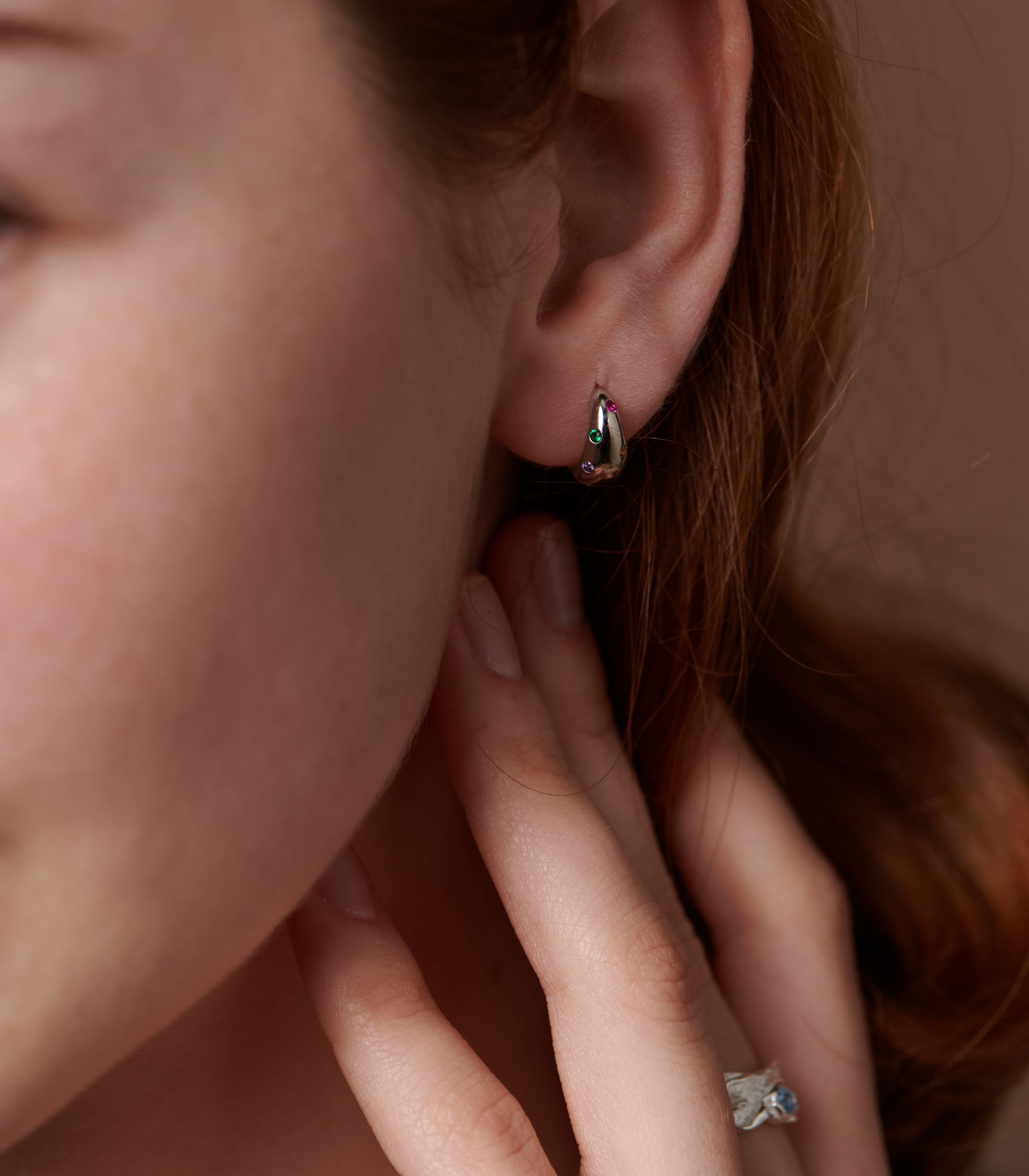 Dome Hoop Earrings
