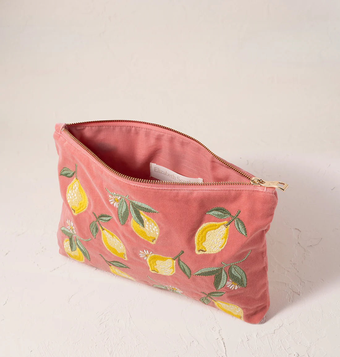Elizabeth Scarlett Coral Lemon Everyday Pouch