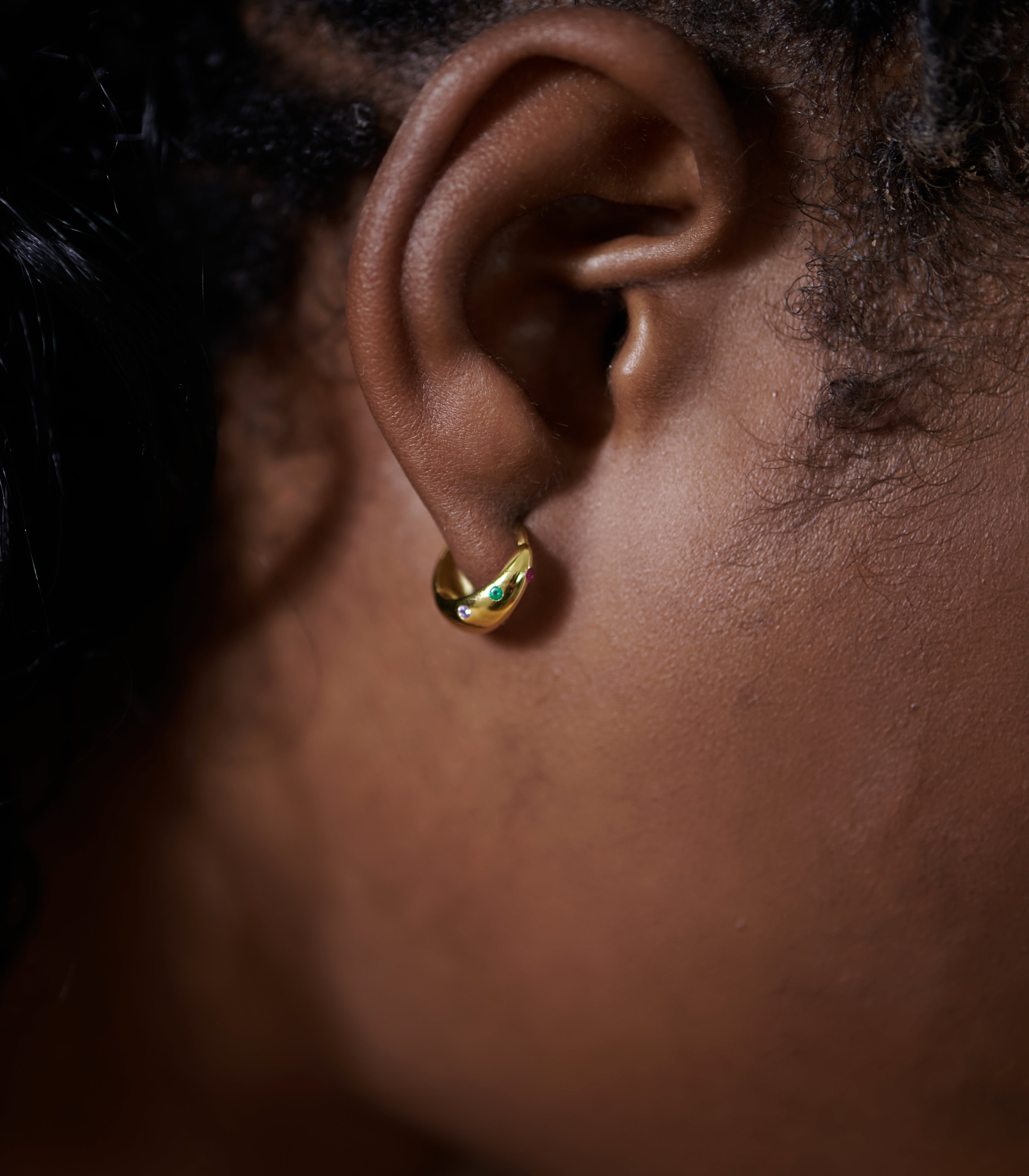 Dome Hoop Earrings