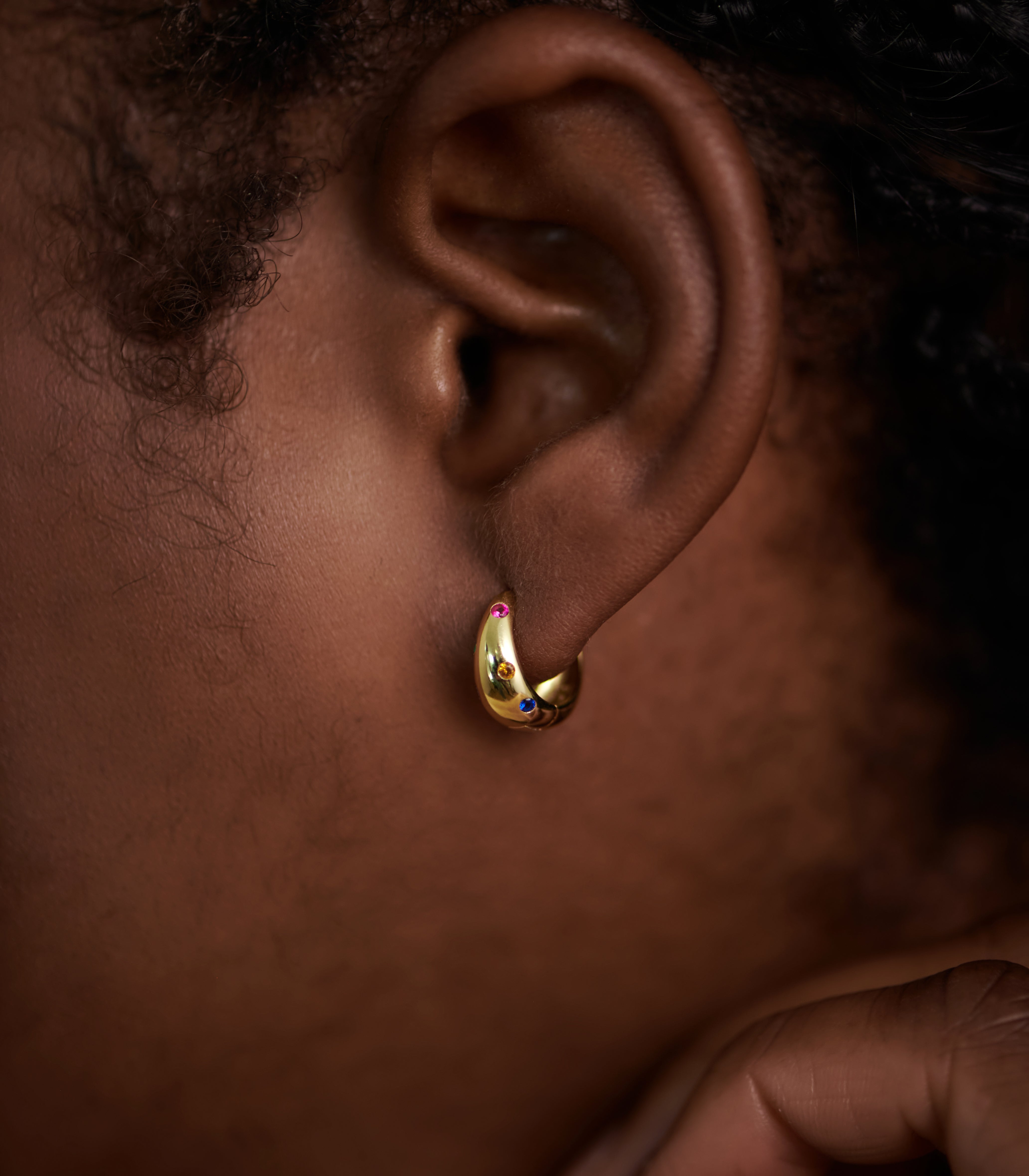 Dome Hoop Earrings
