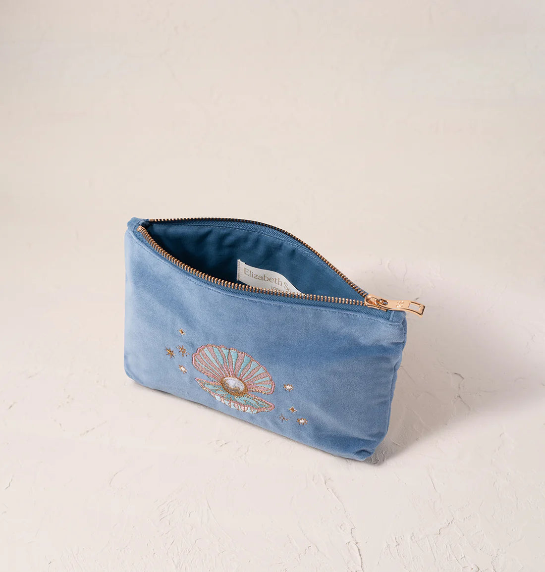 Elizabeth Scarlett Pearl Shell Mini Pouch