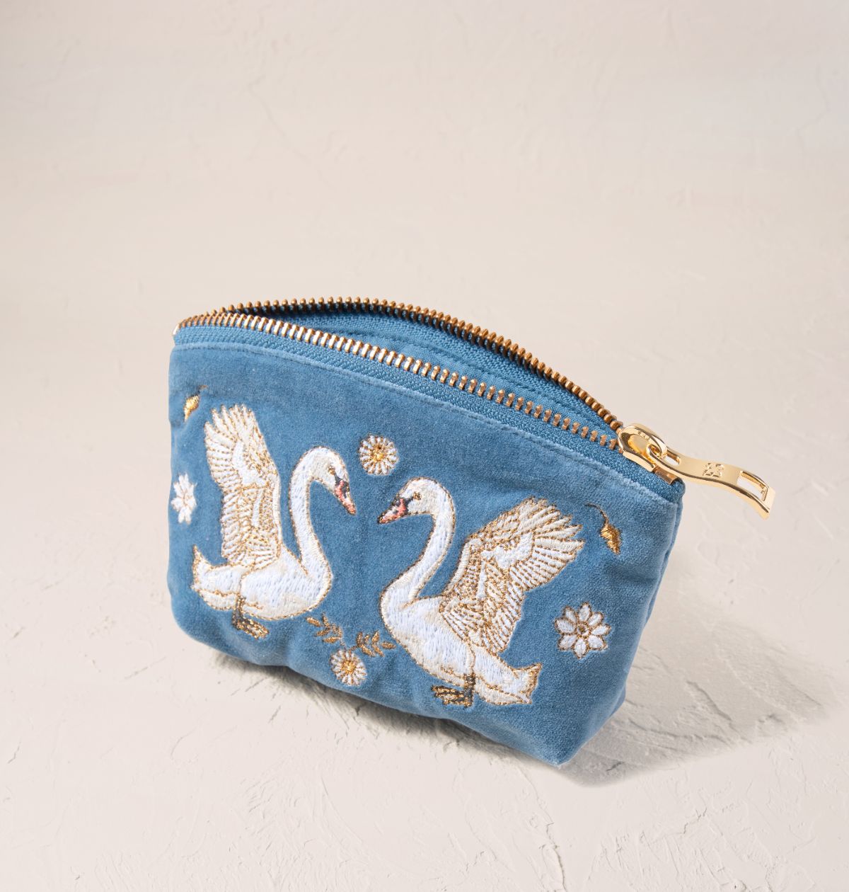 Blue Swan Garden Coin Purse
