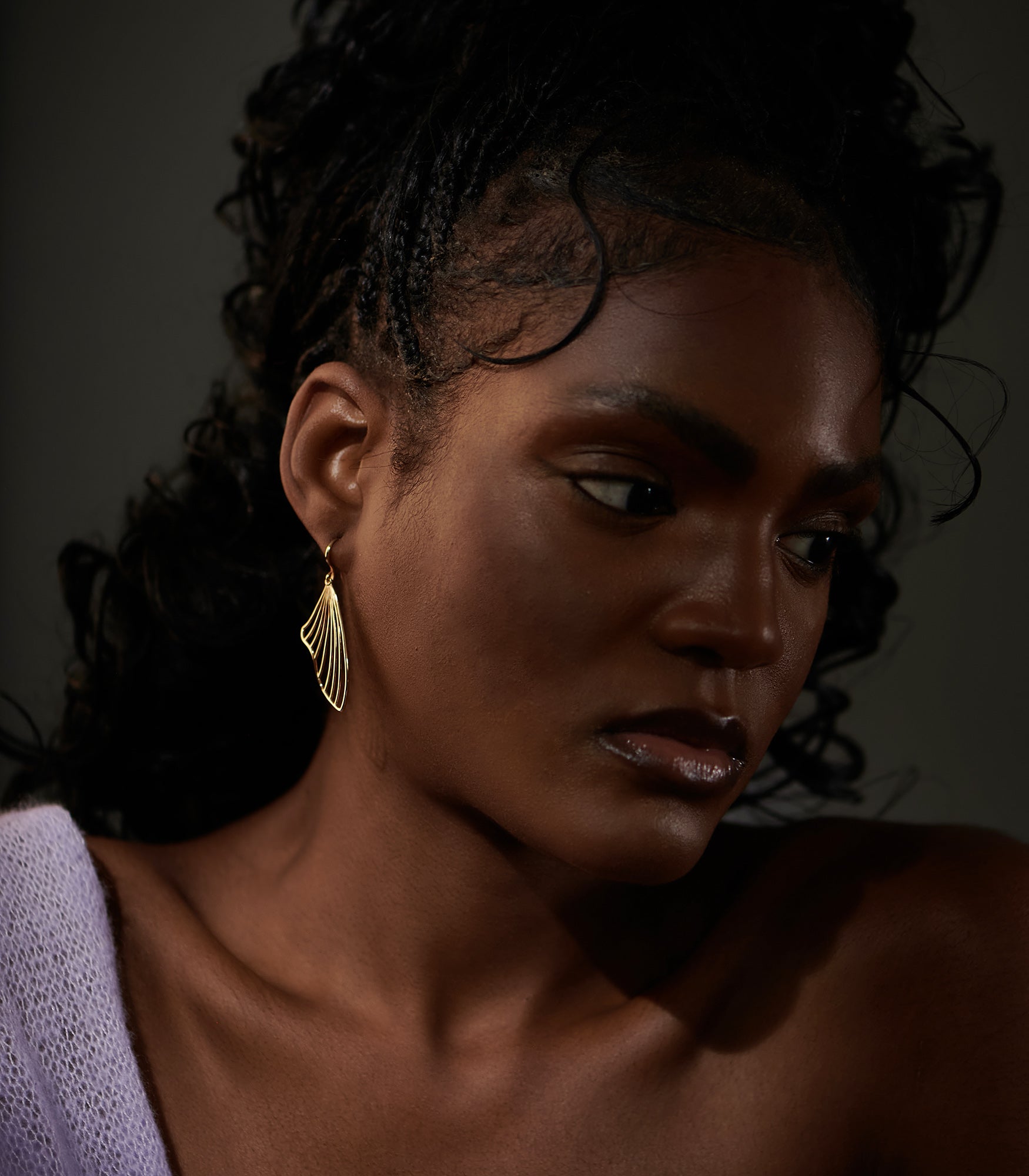 Tidal Fish Fin Drop Earrings