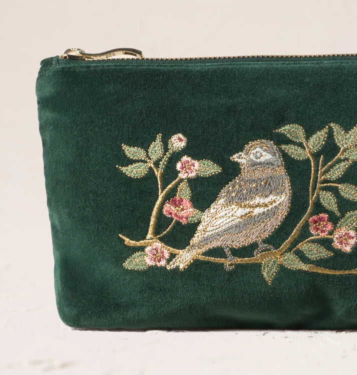 Elizabeth Scarlett Songbirds Secret Garden Mini Pouch