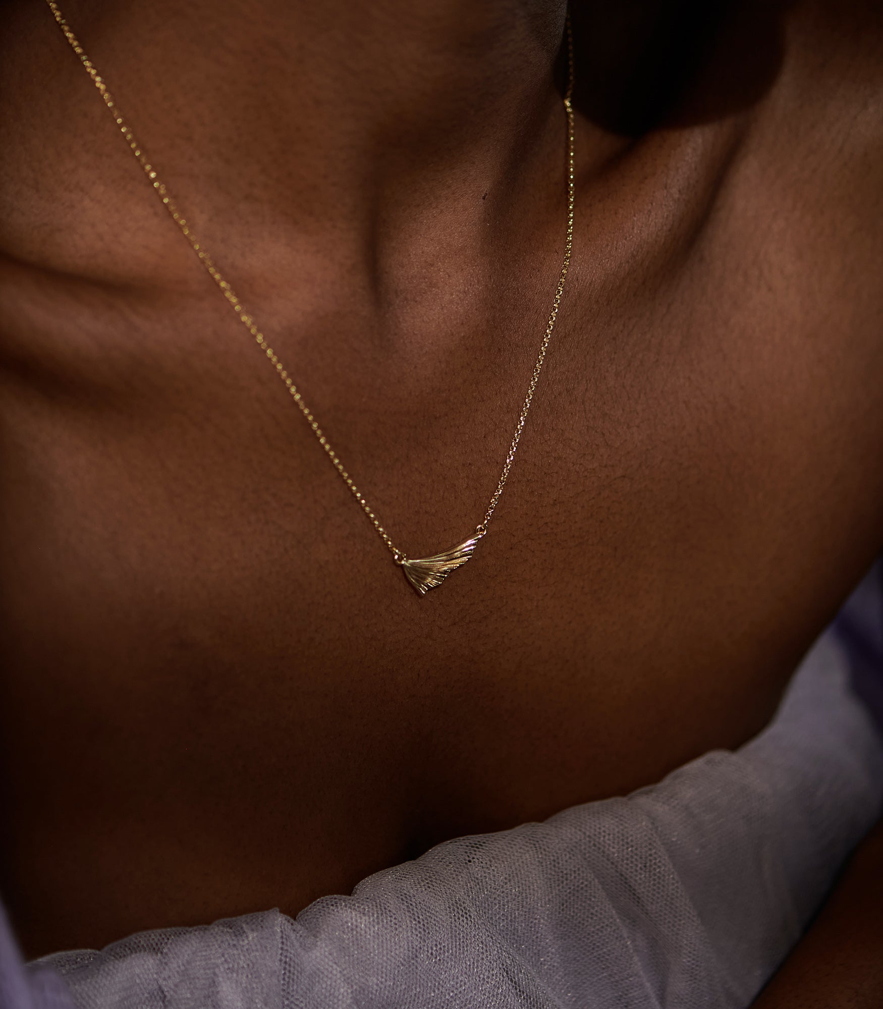 Selkie Fish Fin Mini Silver Necklace