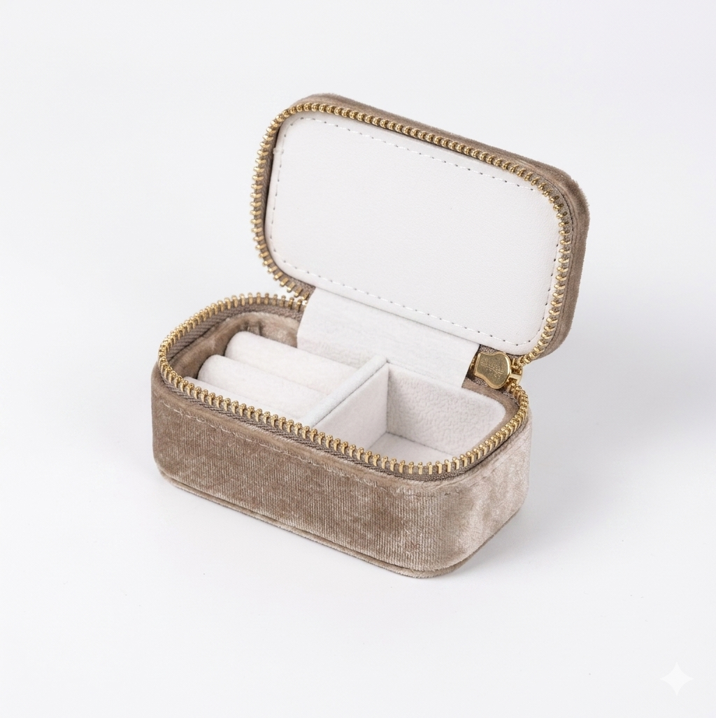 Mini Velvet Jewellery Box
