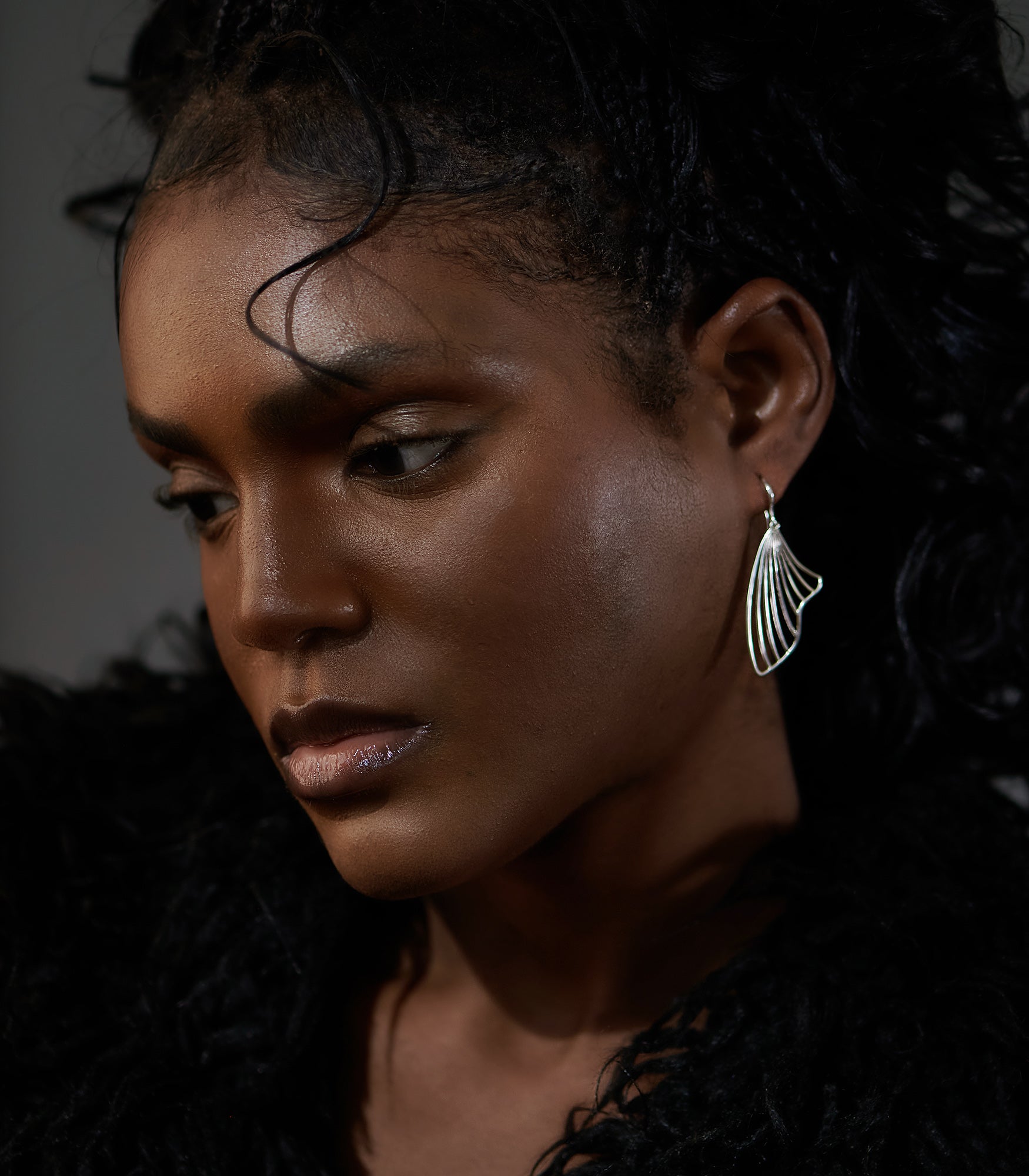 Tidal Fish Fin Drop Earrings