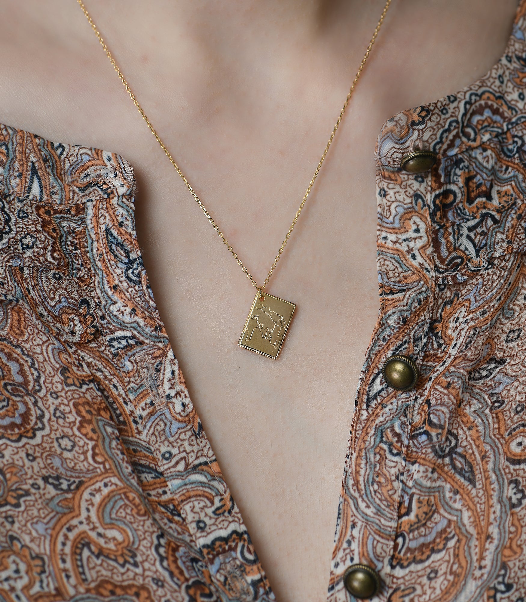 From Edinburgh Postcard Necklace