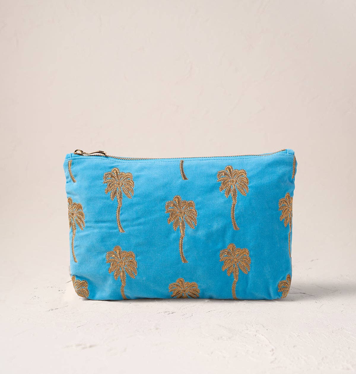 Elizabeth Scarlett Gold Palm Everyday Pouch