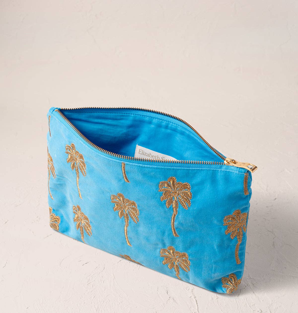 Elizabeth Scarlett Gold Palm Everyday Pouch