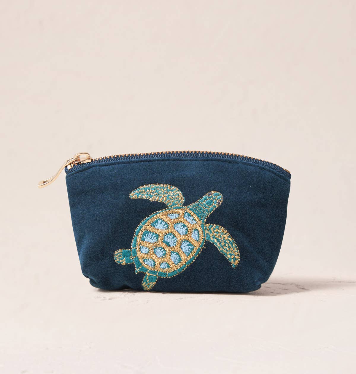 Elizabeth Scarlett Turtle Conservation Navy Coin Purse