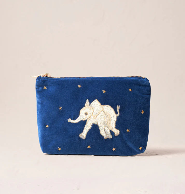 Elizabeth Scarlett Orphaned Baby Elephants Conservation Mini Pouch