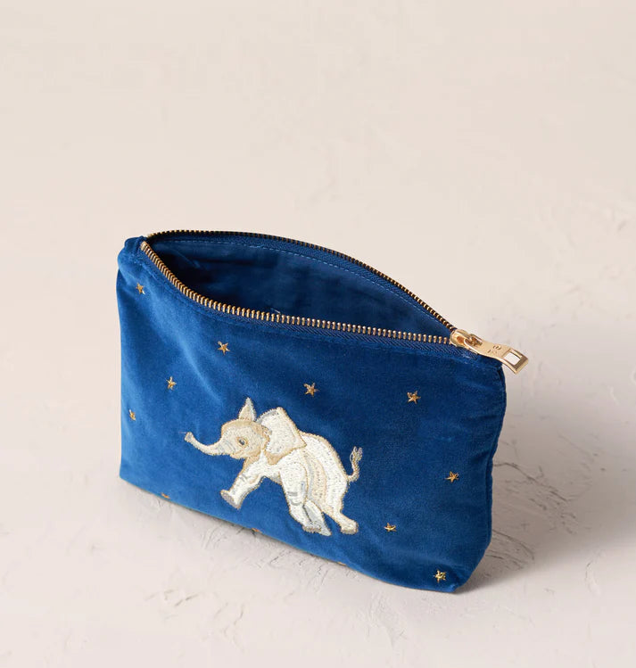 Elizabeth Scarlett Orphaned Baby Elephants Conservation Mini Pouch