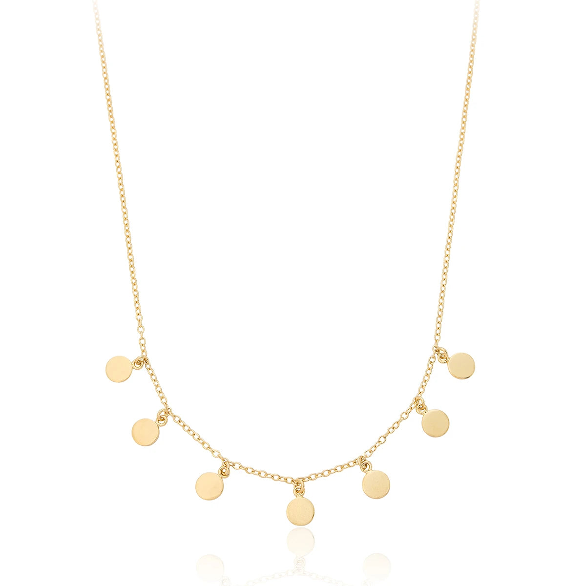 Gold Vermeil Belo Coin Disc Necklace