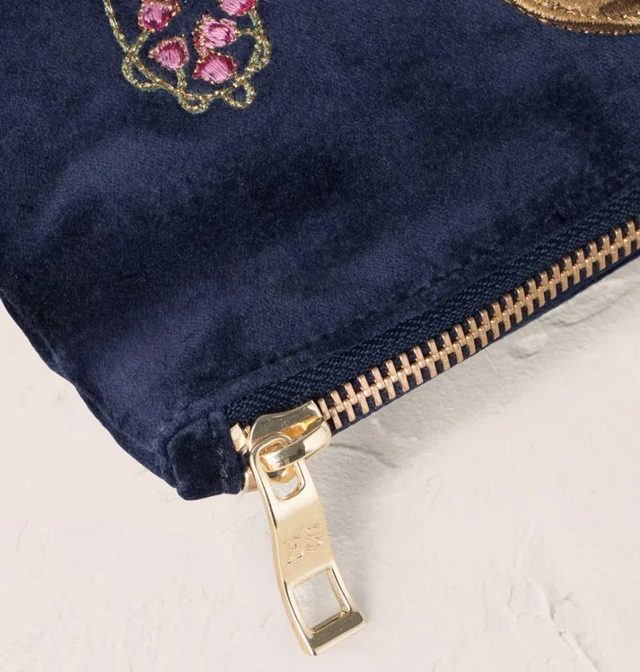 Elizabeth Scarlett - Botanical Elephant Velvet Everyday Pouch