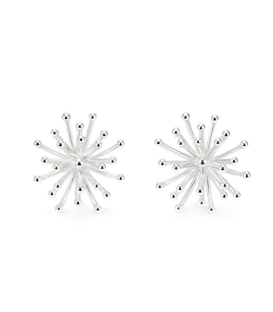 Heather Bloom Large Stud Earrings