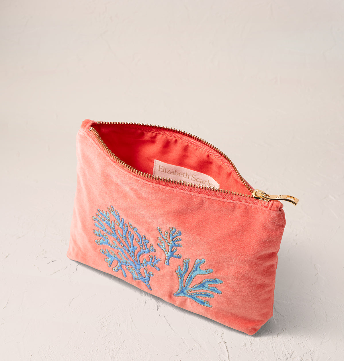 Elizabeth Scarlett Coral Reef Mini Pouch