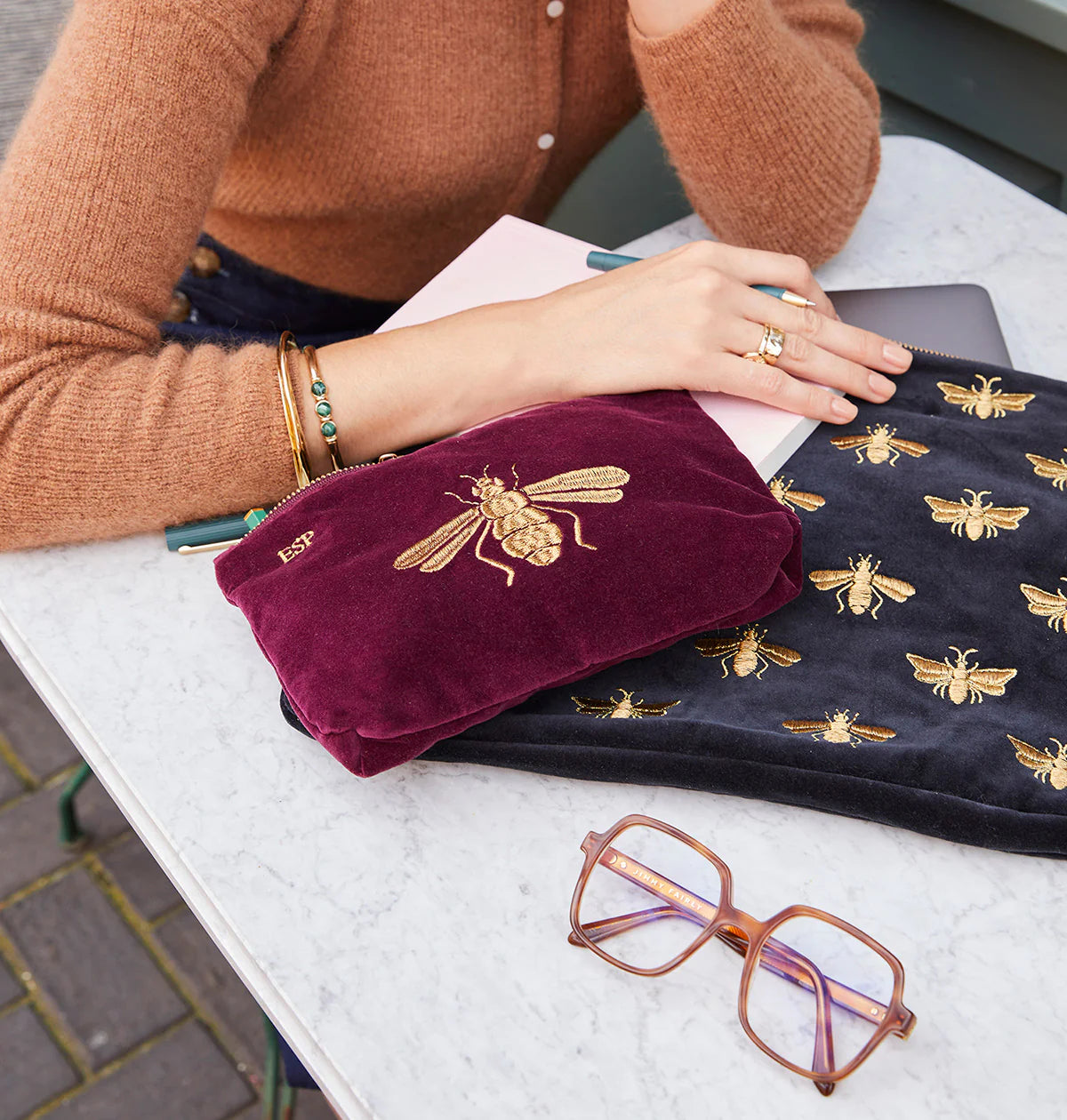 Elizabeth Scarlett Honey Bee Mini Pouch