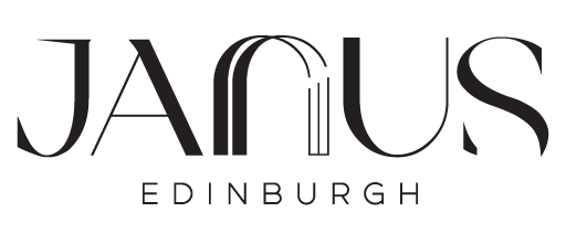 Janus Edinburgh logo. Black text on a white background. 
