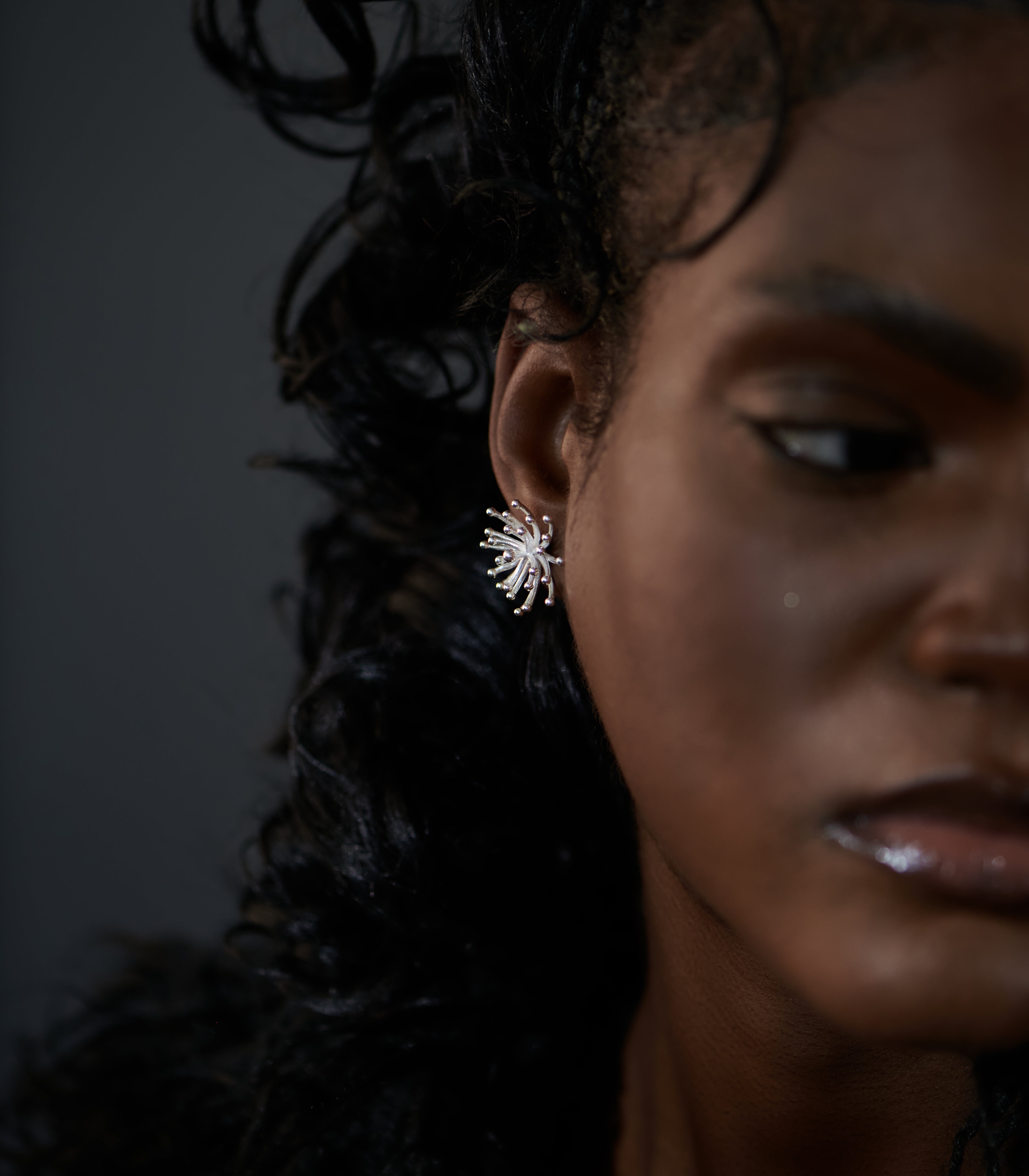 Heather Bloom Large Stud Earrings
