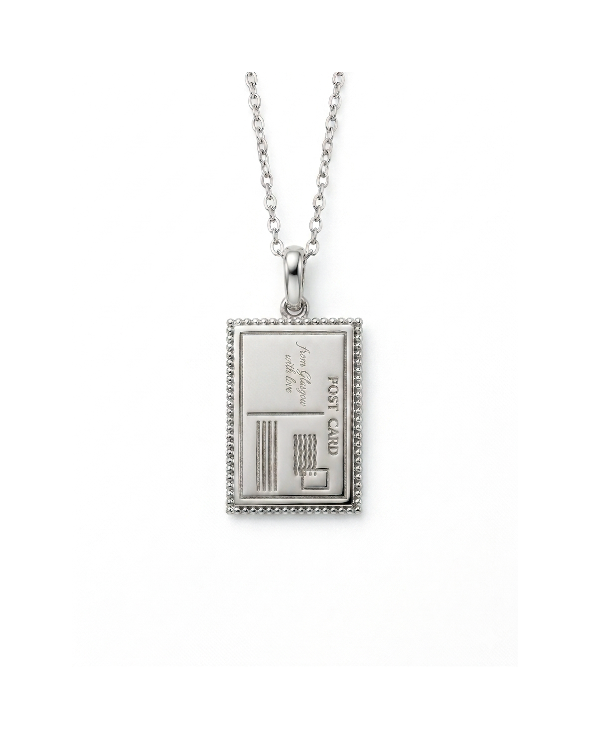 From Glasgow With Love Postcard Necklace