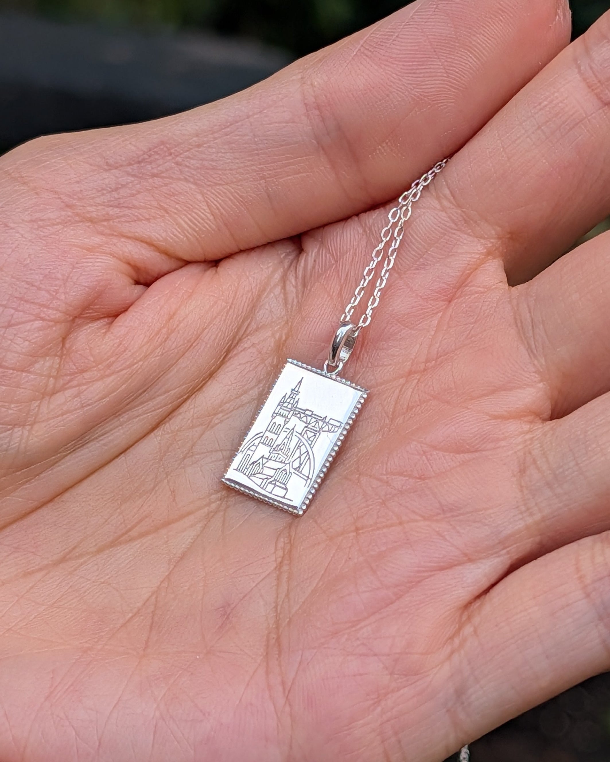From Glasgow With Love Postcard Necklace