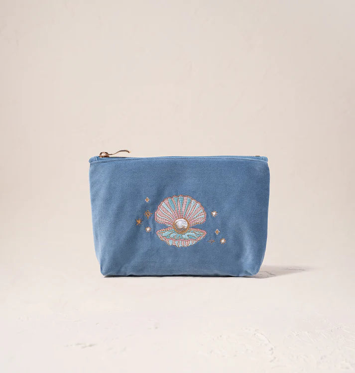 Elizabeth Scarlett Pearl Shell Mini Pouch