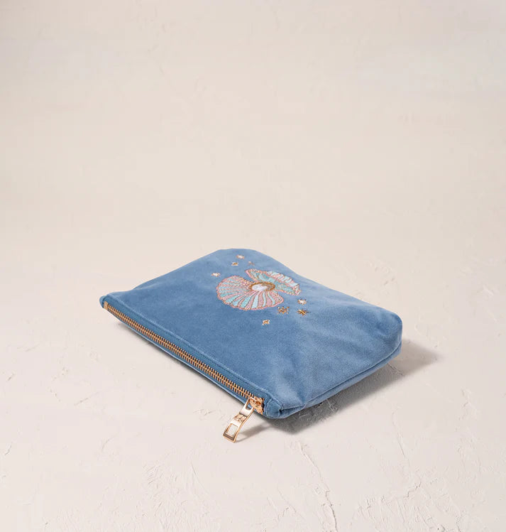 Elizabeth Scarlett Pearl Shell Mini Pouch