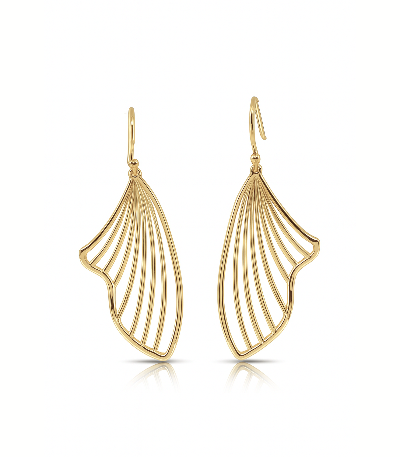 Tidal Fish Fin Drop Earrings