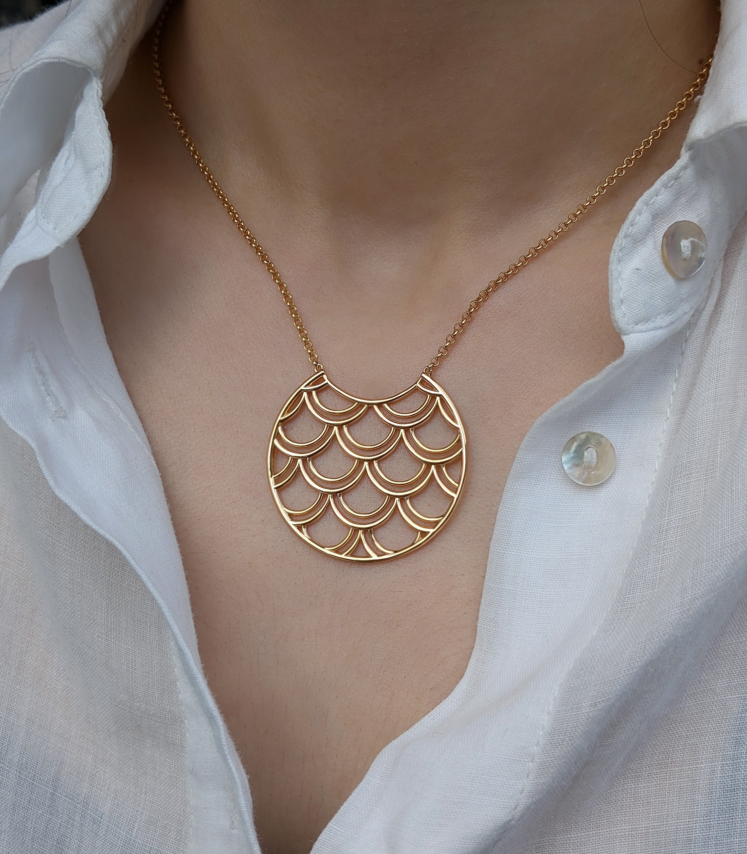 Tidal Scale Necklace