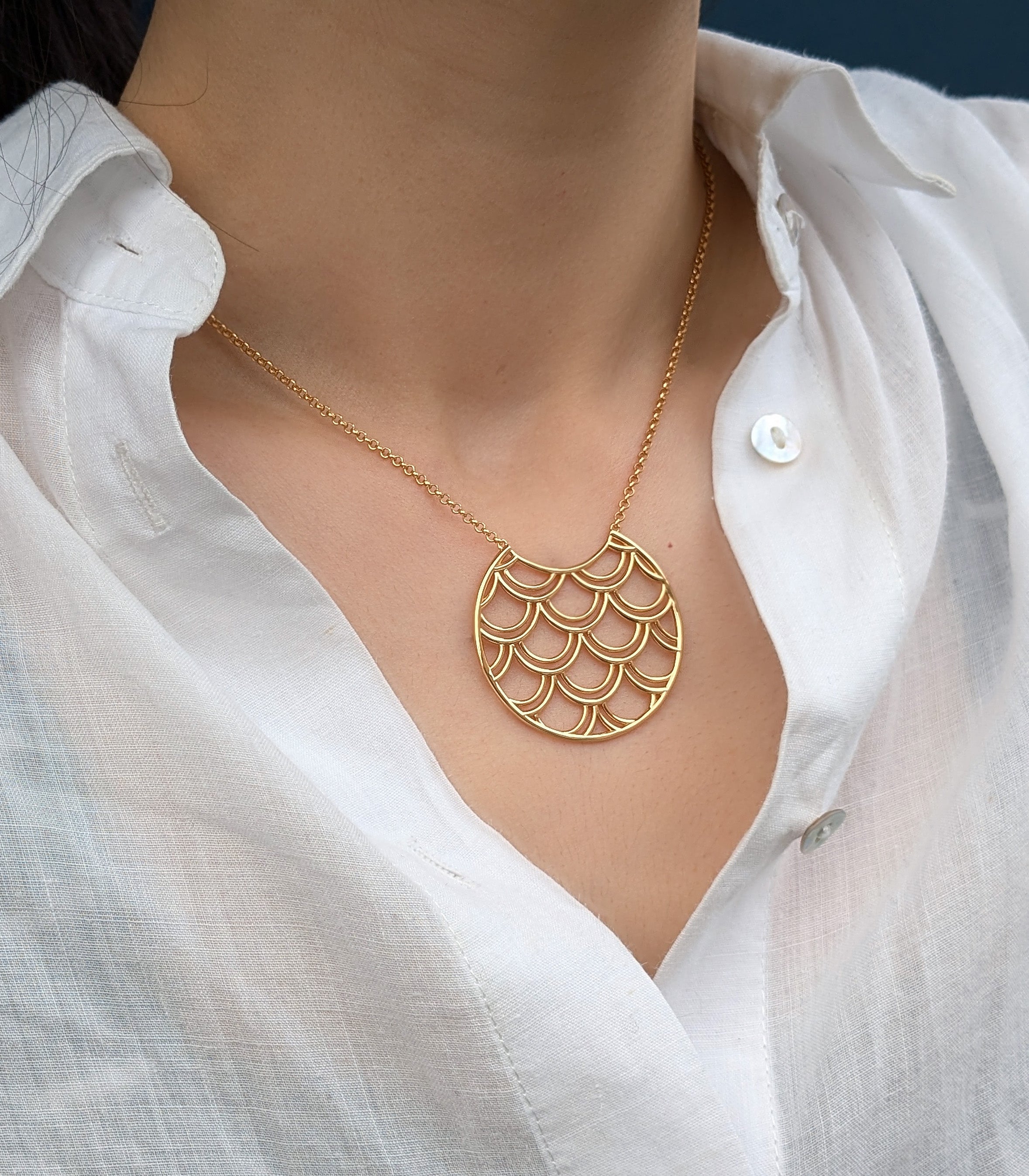 Tidal Scale Necklace
