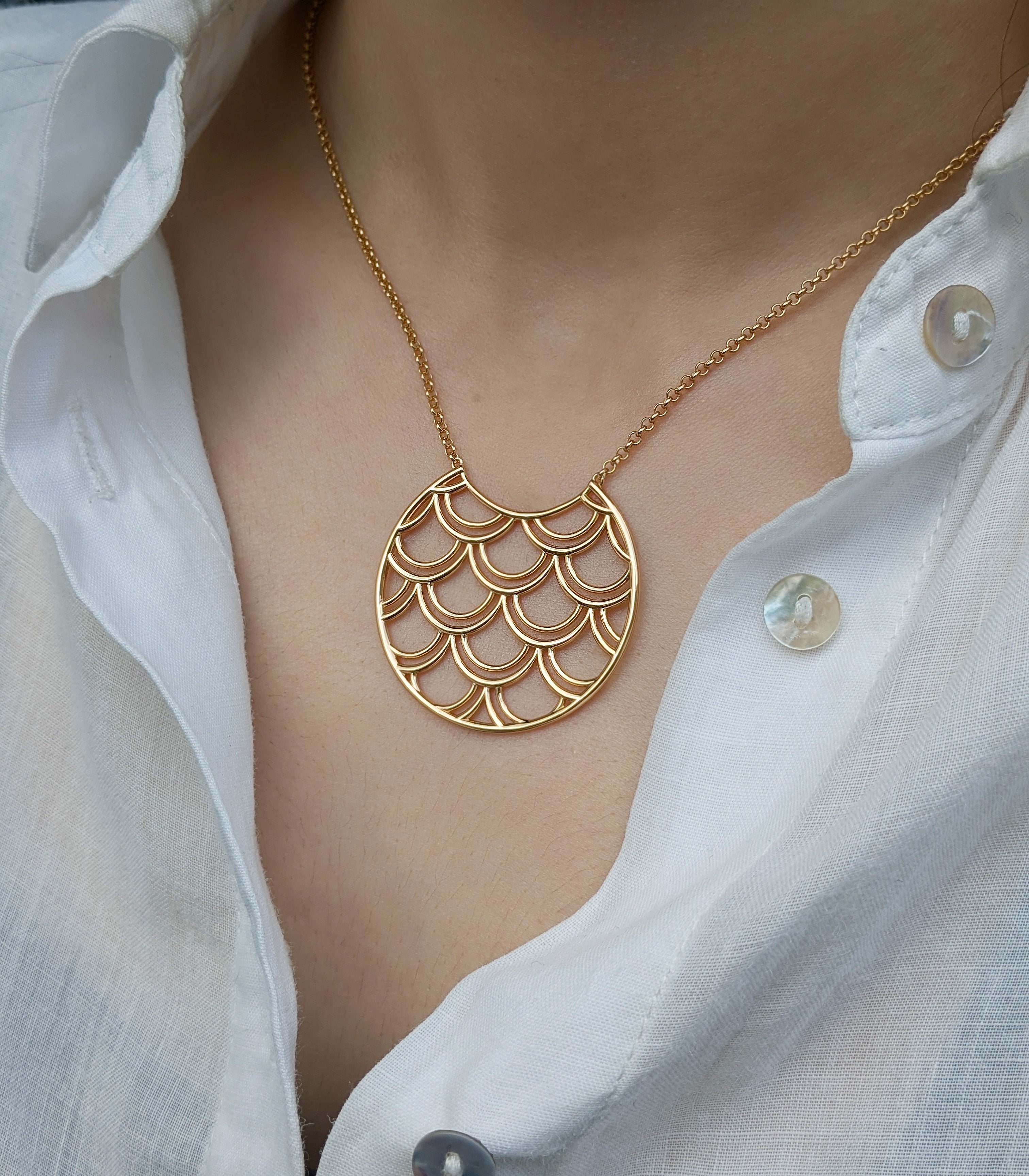 Tidal Scale Necklace