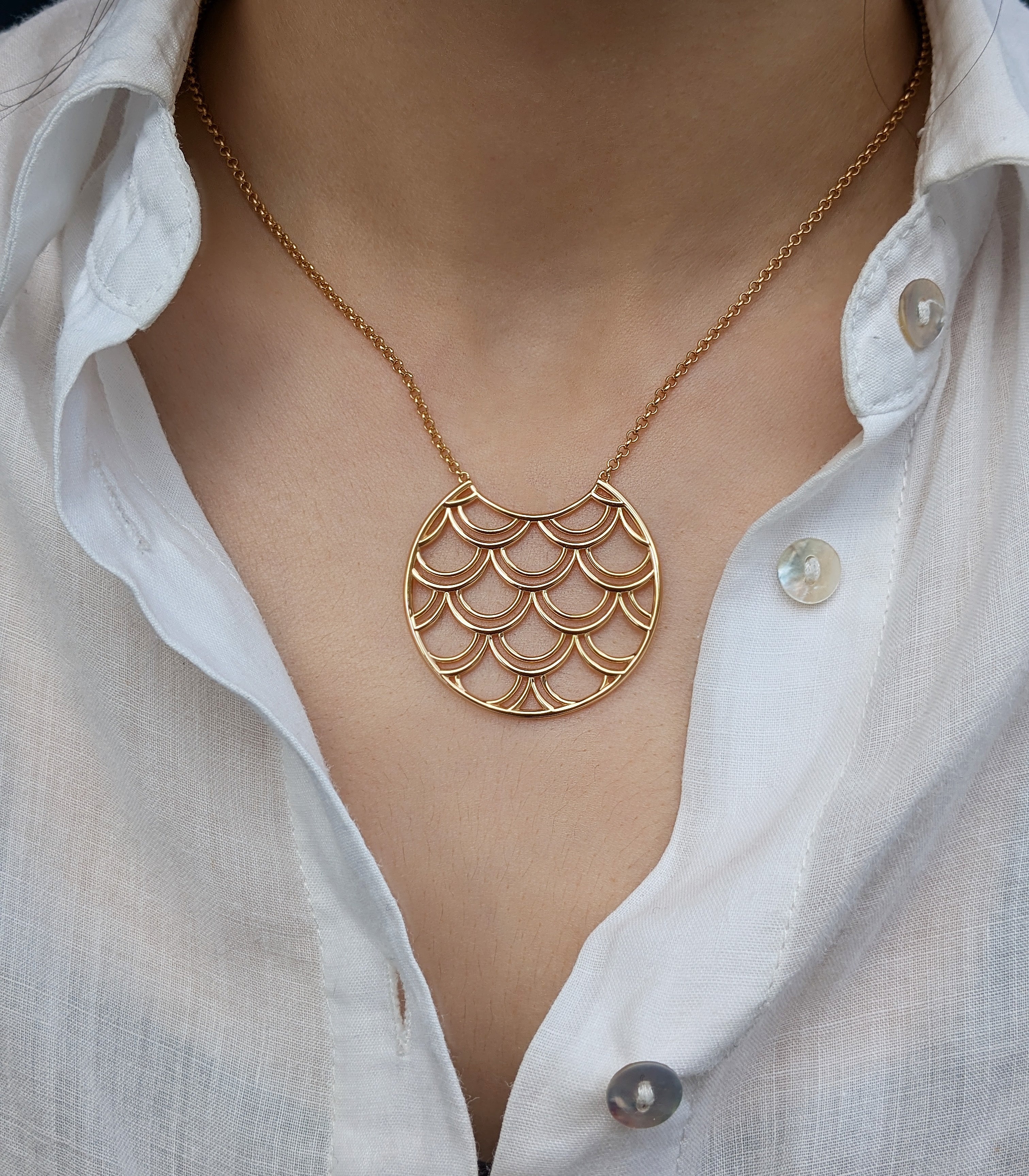Tidal Scale Necklace