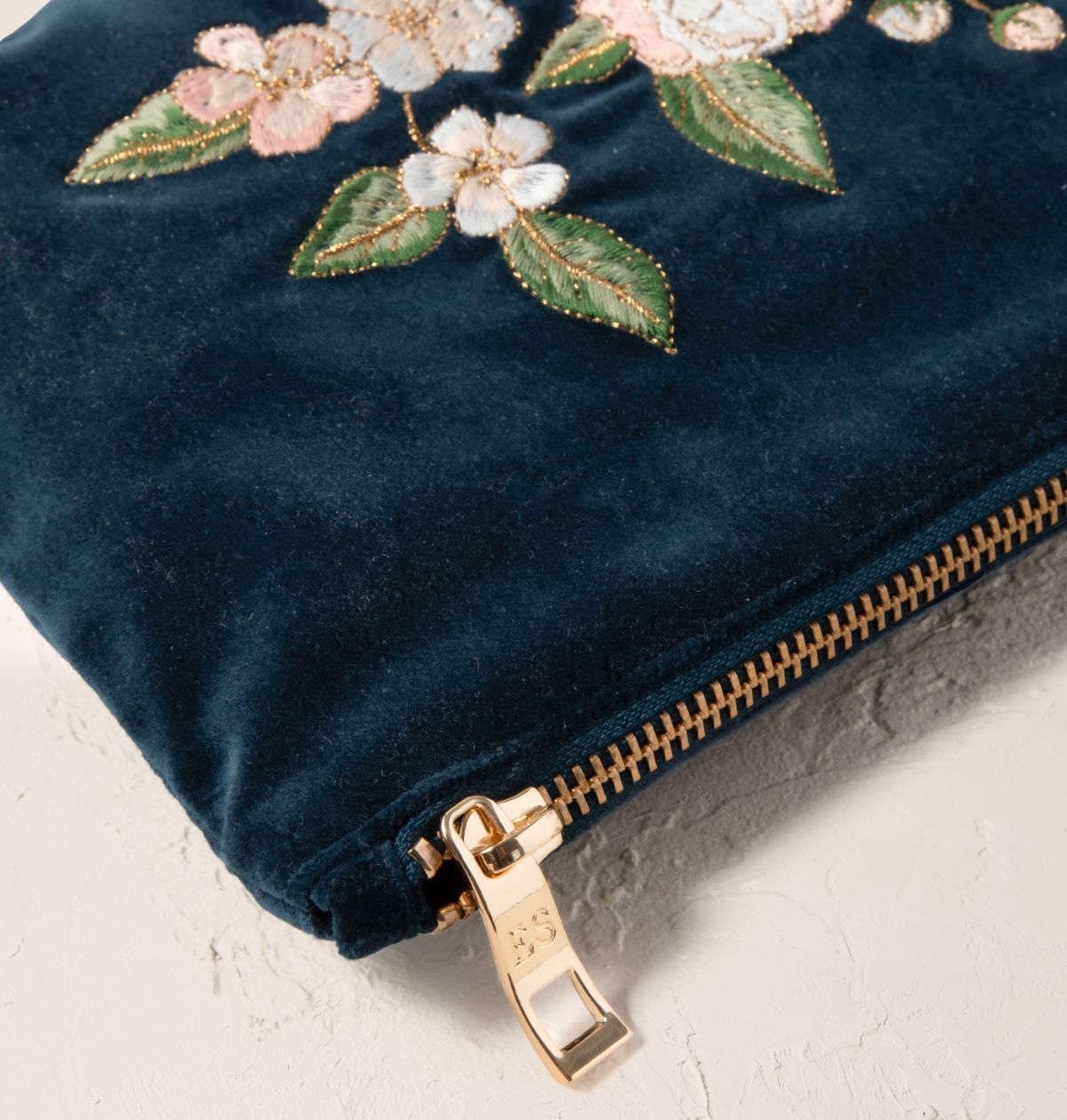 Blue Wild Rose Everyday Pouch