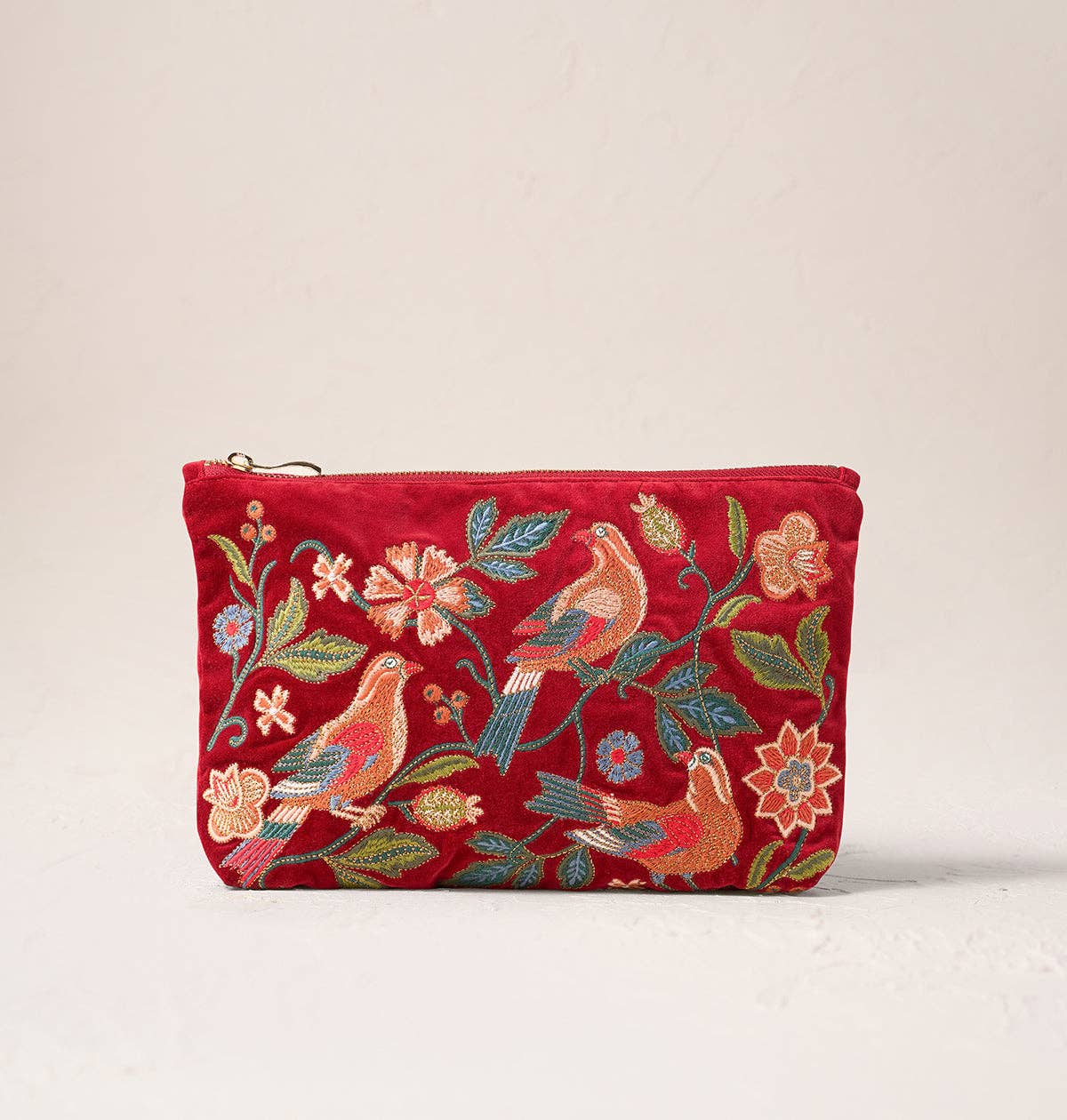 Elizabeth Scarlett Botanical Birds Everyday Pouch