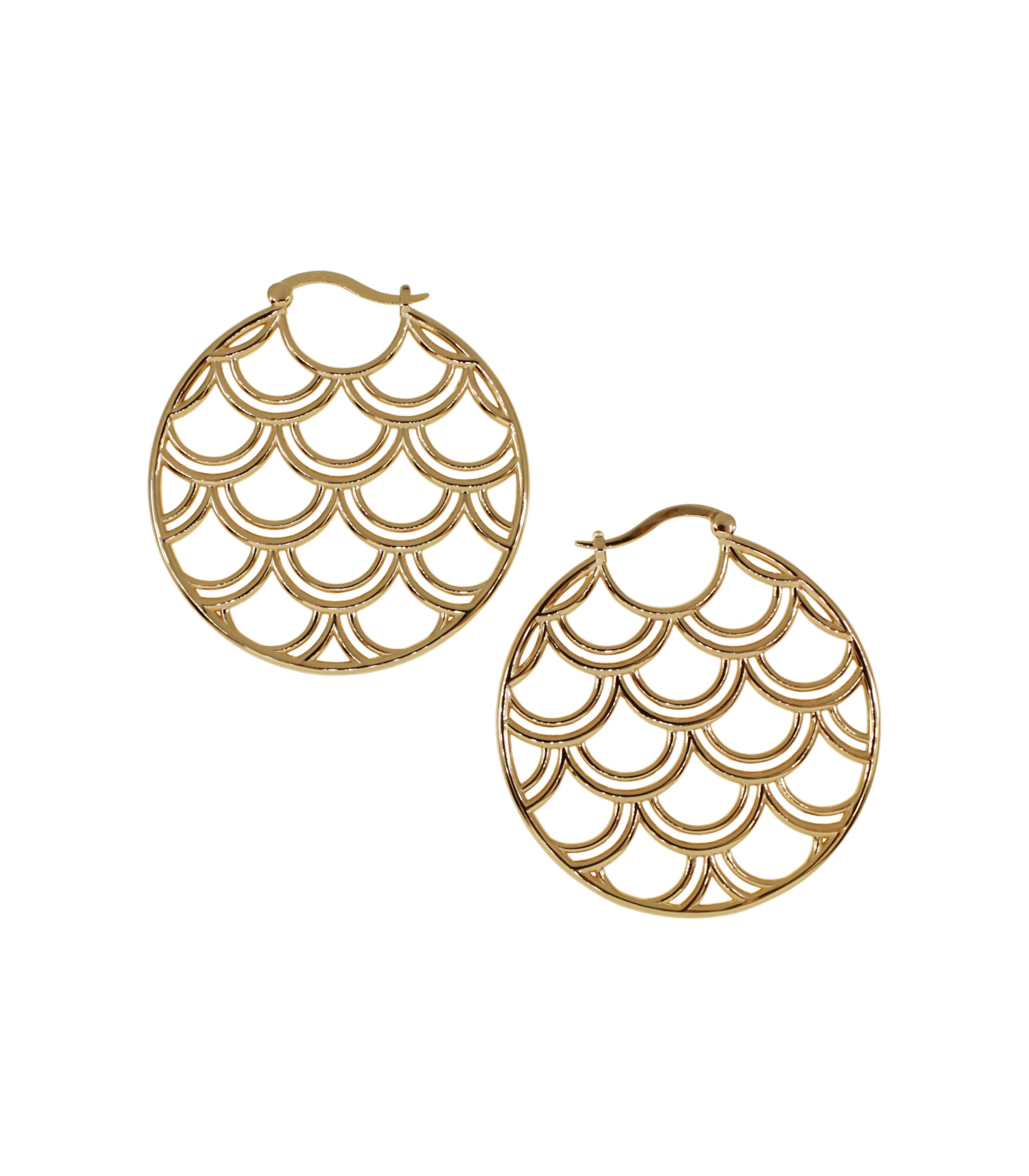 Fish Scales Earrings Medium Size