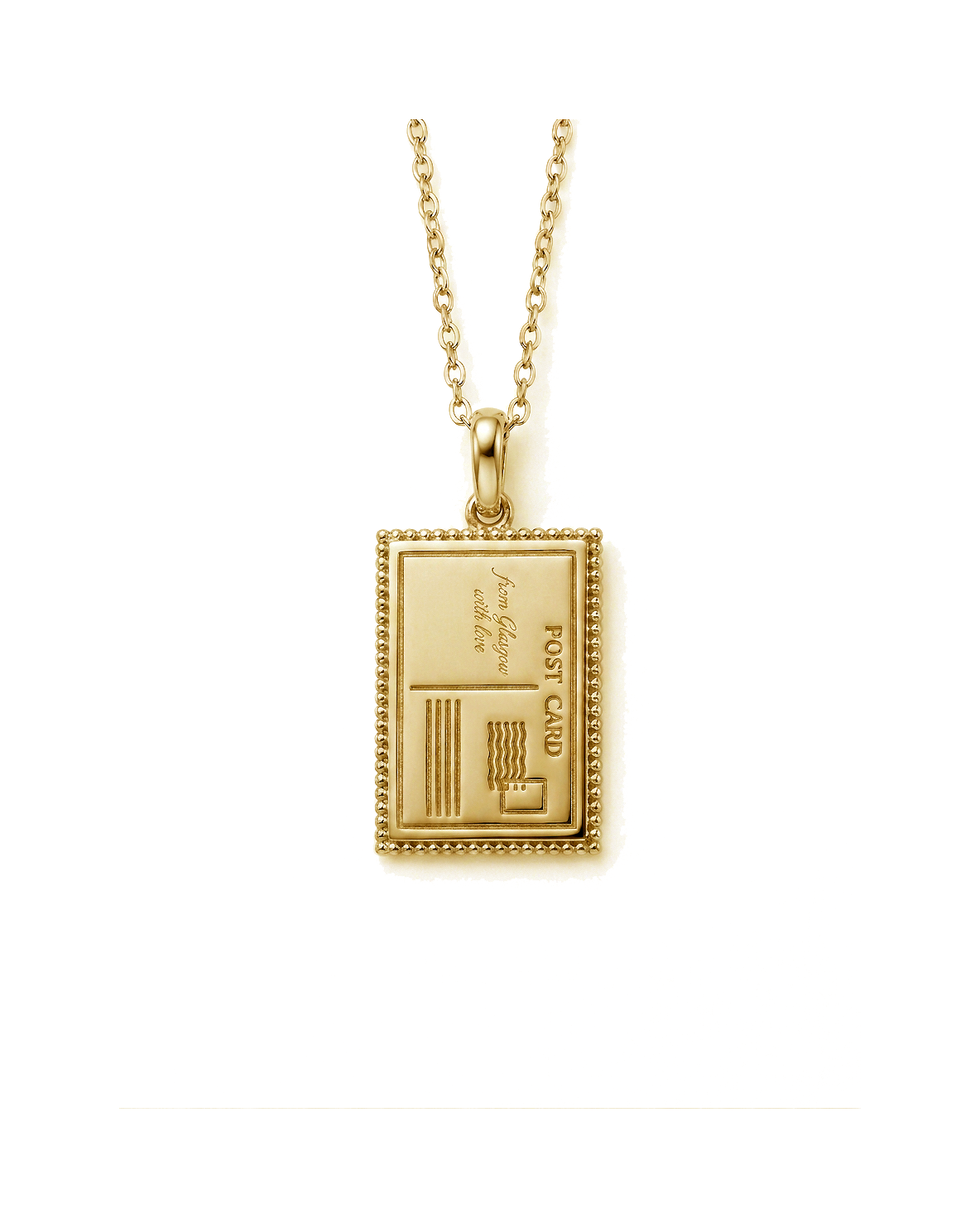 From Glasgow With Love Postcard Necklace