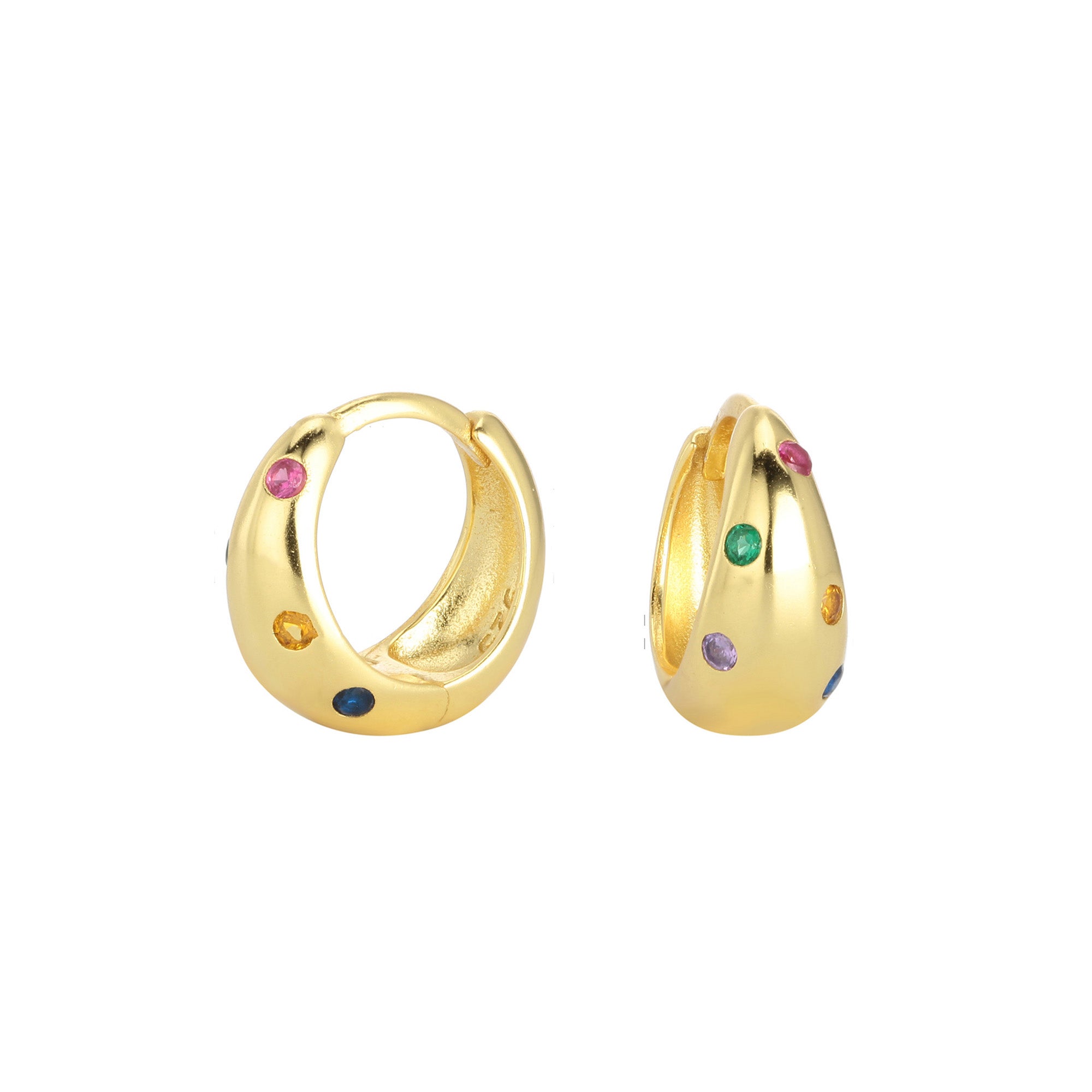 Dome Hoop Earrings