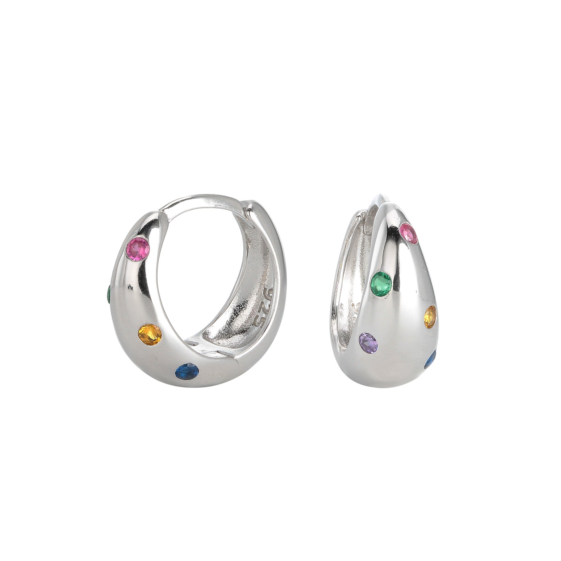 Dome Hoop Earrings